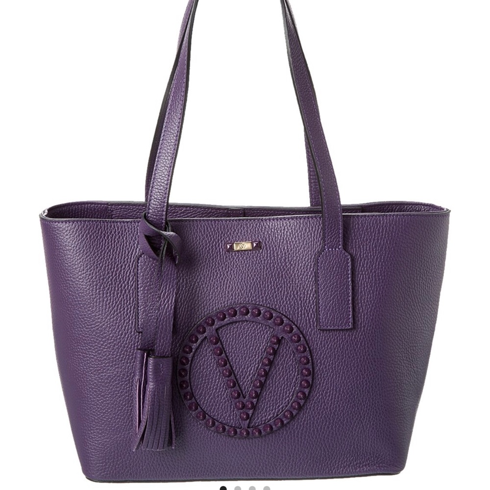 AUTHENTIC 100💯VALENTINO PURPLE TOTE 👜 - Picture 1 of 7